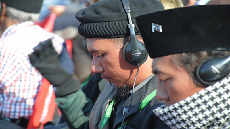 (Gonsin) fs-fhss Simultaneous Interpretation System Assisted Mass Rally In India-pakistan (Gonsin) fs-fhss Simultaneous Interpretation System Assisted Mass Rally In India-pakistan