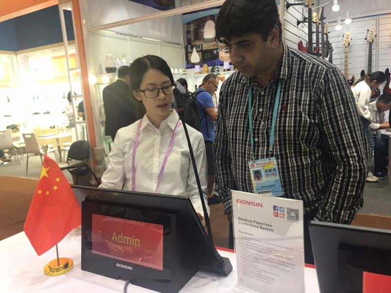 Gonsin In Canton Fair: See Paperless System Attracting World' s Attention Gonsin In Canton Fair: See Paperless System Attracting World' s Attention